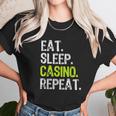 Eat Sleep Casino Repeat Gambling Gambler Funny Lover Gift Unisex T-Shirt Gifts for Her