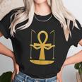 Egyptian Ankh Cross With Arms Holding Scepters Unisex T-Shirt Gifts for Her