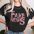 Fake News Distressed Text Unisex T-Shirt Gifts for Her