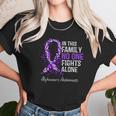 In This Family No One Fights Alone Alzheimer Ribbon Unisex T-Shirt Gifts for Her