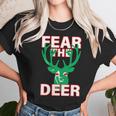 Fear The Deer Basketball Playoffs Graphic Design Printed Casual Daily Basic Unisex T-Shirt Gifts for Her