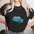 Fiat 500 Classic Vintage Car Unisex T-Shirt Gifts for Her