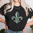 Fleur De Lis Using Lyrics To When The Saints Go Marching Unisex T-Shirt Gifts for Her