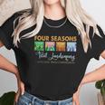 Graphic Four Seasons Total Landscaping Lawn Care Press Conferences Gift Unisex T-Shirt Gifts for Her