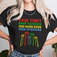 Free Tibet Free Taiwan Free Hong Kong Free Uyghurs Protest Graphic Design Printed Casual Daily Basic Unisex T-Shirt Gifts for Her