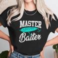 Funny Fishermen Gifts Adult Humor Fishing Tees Master Baiter Unisex T-Shirt Gifts for Her