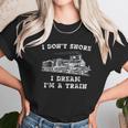 Funny Model Train Engineer Conductor Unisex T-Shirt Gifts for Her