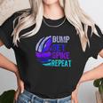 Girls Volleyball Bump Set Spike Repeat Blue Purple Teen Gift Unisex T-Shirt Gifts for Her