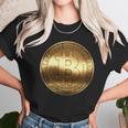 Gold Bitcoin Crypto Currency Unisex T-Shirt Gifts for Her