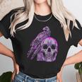 Goth Pastel Skull Crow Bird Skeleton Head Raven Gothic Lover Unisex T-Shirt Gifts for Her