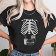 Halloween Rib Cage Skeleton Junk Food Belly Xray Unisex T-Shirt Gifts for Her