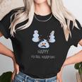 Happy Global Warming Snowmen Emoji Climate Change Unisex T-Shirt Gifts for Her