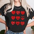 Heart Emojis Valentines Day Funny Emoticons Unisex T-Shirt Gifts for Her