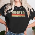 Huerta Surname Funny Retro Vintage 80S 90S Family Reunion Unisex T-Shirt Gifts for Her