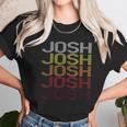 Josh Retro Wordmark Pattern Vintage Style Unisex T-Shirt Gifts for Her