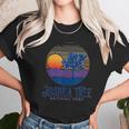 Joshua Tree National Park Vintage Artistic Sunset Mountains Unisex T-Shirt Gifts for Her