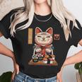 Kawaii Maneki Neko Sushi Bar Cute Sashimi Maki Roll Cat Unisex T-Shirt Gifts for Her