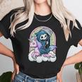 Kawaii Pastel Goth Cute Creepy Unicorn Grim Reaper Unisex T-Shirt Gifts for Her