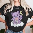 Kawaii Pastel Goth Cute Creepy Witchy Cat Boba Anime Kitten Unisex T-Shirt Gifts for Her