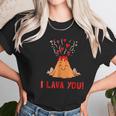 I Lava You Funny Volcano Valentines Love Unisex T-Shirt Gifts for Her