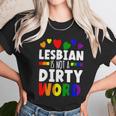 Lesbian Is Not A Dirty Word Gbtq Sexual Diversity Pride Funny Gift Graphic Design Printed Casual Daily Basic Unisex T-Shirt Gifts for Her