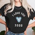 I Love You 3000 Arc Reactor Unisex T-Shirt Gifts for Her