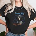 I Love My Bluetick Coonhound Dog Lover Paw Print Unisex T-Shirt Gifts for Her