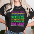 Love Is Love Science Is Real News Isnt Fake Quotes T-Shirt Unisex T-Shirt Gifts for Her