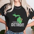 Made In Detroit Michigan State Map Motor City Area Graphic Design Printed Casual Daily Basic Unisex T-Shirt Gifts for Her