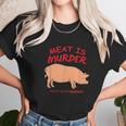 Meat Is Murder Tasty Murder Bacon By Zany Unisex T-Shirt Gifts for Her