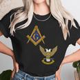 Mens Mason Scottish Rite Split Masonic Wings Up Unisex T-Shirt Gifts for Her