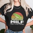 Milf Man I Love Frogs Funny Saying Frog Lovers Graphic Design Printed Casual Daily Basic Unisex T-Shirt Gifts for Her