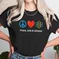 Neil De Grasse Tyson Peace Love And Science Unisex T-Shirt Gifts for Her