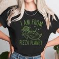 Neon Green Alien Pizza Planet Unisex T-Shirt Gifts for Her