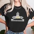 New Mexico Sandia Mountain Skyline And Zia Symbol Unisex T-Shirt Gifts for Her