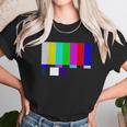 No Signal Television Screen Color Bars Test Pattern Unisex T-Shirt Gifts for Her