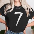 Number 7 Lucky Number Seven Unisex T-Shirt Gifts for Her