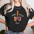 Peanut Butter Jelly Baseball Bat Best Friend Unisex T-Shirt Gifts for Her