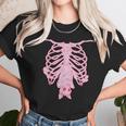 Pink Ribs Bat Pastel Goth Halloween Kawaii Skeleton Witch Unisex T-Shirt Gifts for Her