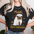 Pugs Not Drugs Pug Lover Dog Owner Funny Presents Unisex T-Shirt Gifts for Her