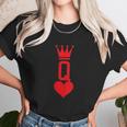 Queen Of Hearts Gift Playing Card Halloween Costume Unisex T-Shirt Gifts for Her