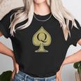 Queen Of Spades With Qos Symbol Unisex T-Shirt Gifts for Her