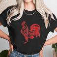 Red Rooster Cocky Vintage Rooster Unisex T-Shirt Gifts for Her