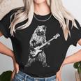 Retro Bear Playing Bass Guitar Bear Guitarist Music Lovers Unisex T-Shirt Gifts for Her