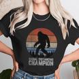 Retro Bigfoot Bigfoot Social Distancing Champ Unisex T-Shirt Gifts for Her