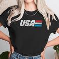 Retta Usa Military Style American Pride Patriotic Unisex T-Shirt Gifts for Her