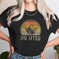 Lets Roll Jiu Jitsu Hand Vintage Sunset Funny Gift Idea Unisex T-Shirt Gifts for Her