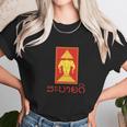 Sabaidee Tee Red And Yellow Lao Temple Unisex T-Shirt Gifts for Her