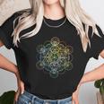 Sacred Geometry Chakra Colors Unisex T-Shirt Gifts for Her