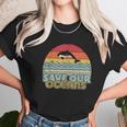 Save Our Oceans Dolphin Retro Style Climate Change Unisex T-Shirt Gifts for Her